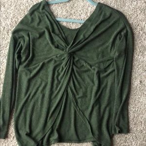Emerald Twist-Back Top